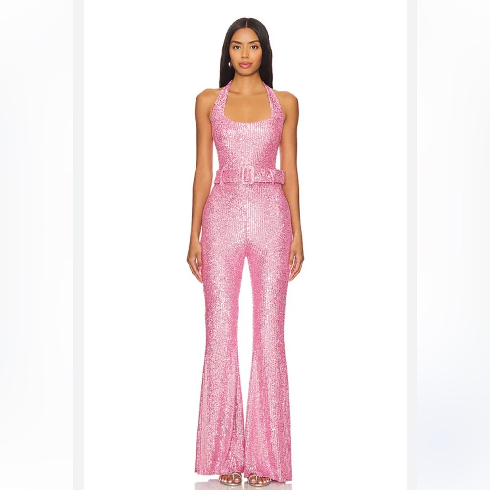 ‼️ISO‼️ Show Me Your Mumu Show Off Jumpsuit in Pink
